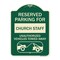 Signmission Reserved Parking for Church Staff Unauthorized Vehicles Towed Away Alum, 24" x 18", G-1824-23124 A-DES-G-1824-23124 - alternate 1